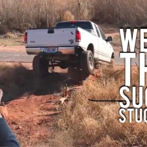 We got our Ford stuck good! 4x4 with the kids driving " Off The Mountain Vlog" Antler Trader